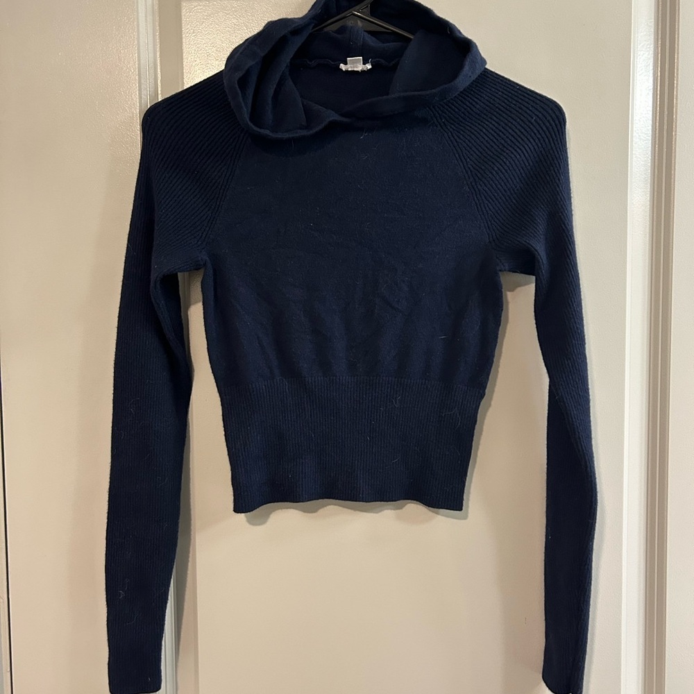 Garage Dark Blue Women's Hooded Sweater
